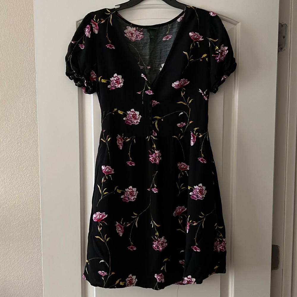 Wild Fable size medium floral blue dress